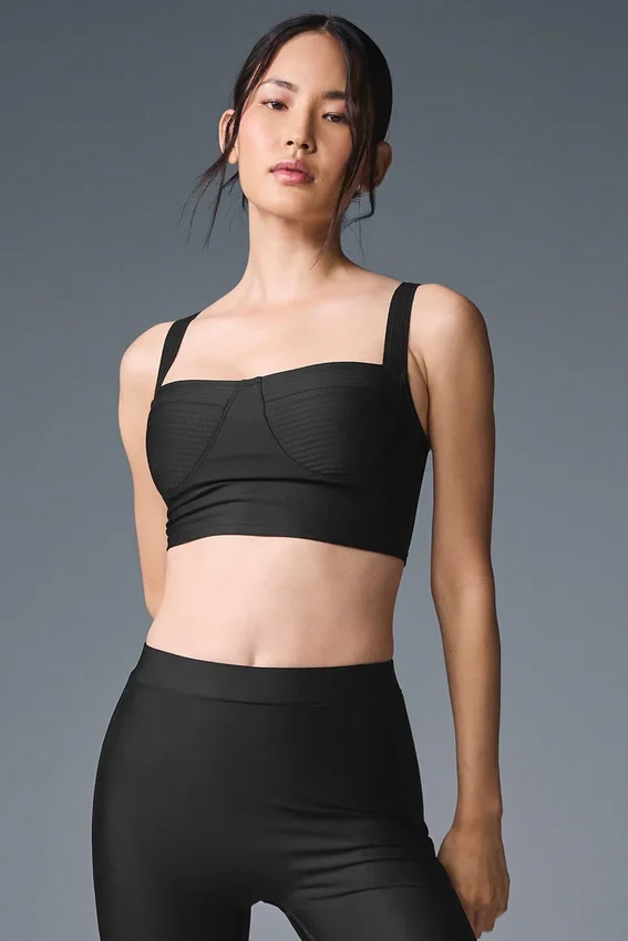 Airlift Turn It Up Bra-Top – Schwarz