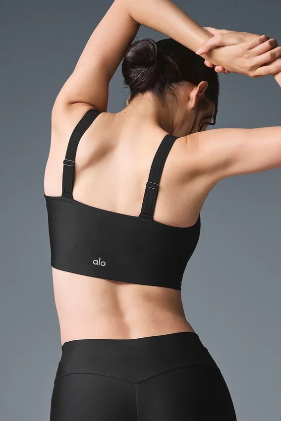 Airlift Turn It Up Bra-Top – Schwarz