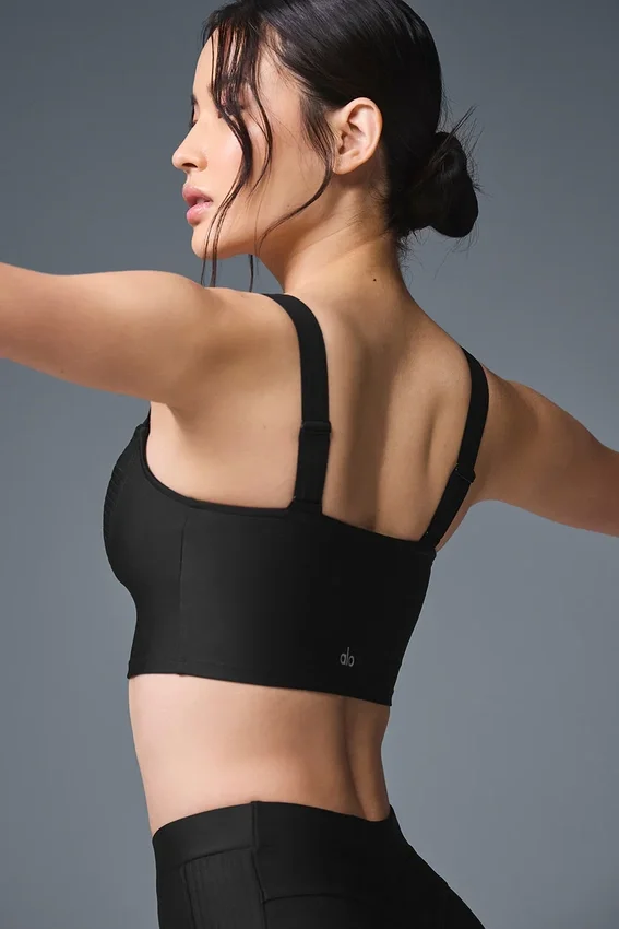 Airlift Turn It Up Bra-Top – Schwarz