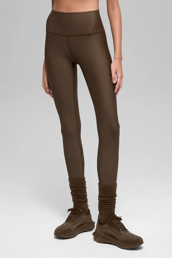 Airlift Winter Warm High-Waist Leggings – Espresso