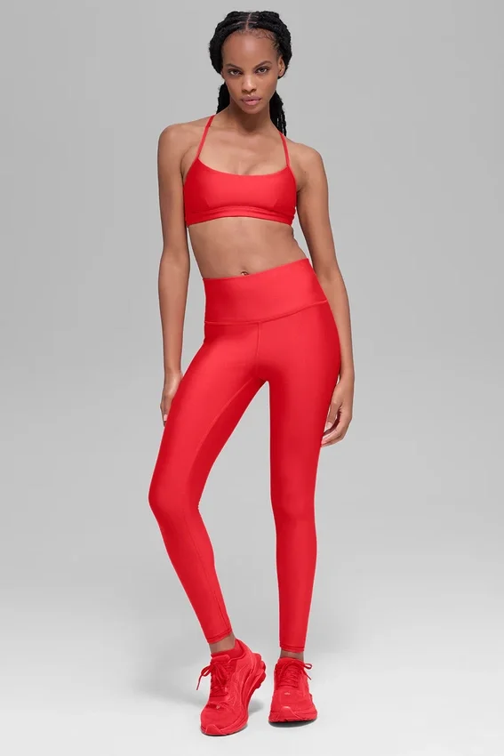 Airlift Winter Warm High-Waist Leggings – Leuchtend Rot