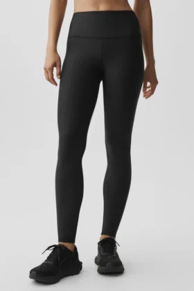 Airlift Winter Warm High-Waist Leggings – Schwarz