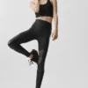 Airlift Winter Warm High-Waist Supermoto Leggings – Schwarz