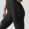 Airlift Winter Warm High-Waist Supermoto Leggings – Schwarz