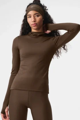 Airlift Winter Warm Hooded Runner – Espresso