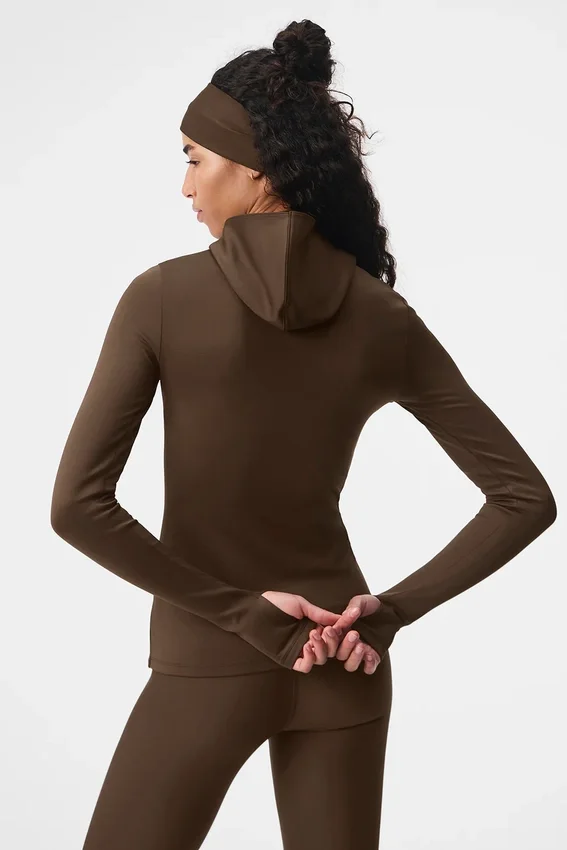 Airlift Winter Warm Hooded Runner – Espresso