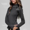 Airlift Winter Warm Langarmshirt mit 1/4-Reißverschluss – Schwarz