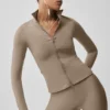 Airlift Winter Warm Radiant Jacke mit durchgehendem Reißverschluss – Gravel