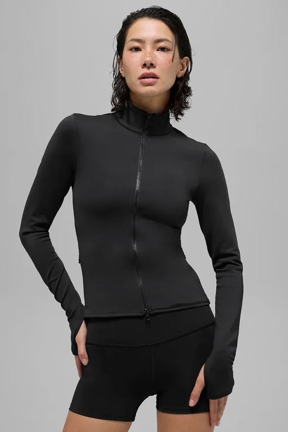 Airlift Winter Warm Radiant Jacke mit durchgehendem Reißverschluss – Schwarz