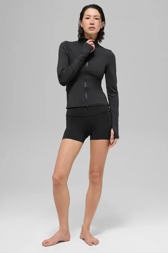Airlift Winter Warm Radiant Jacke mit durchgehendem Reißverschluss – Schwarz