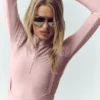 Airlift Winter Warm Ski Time Langarmshirt – Pink Champagne