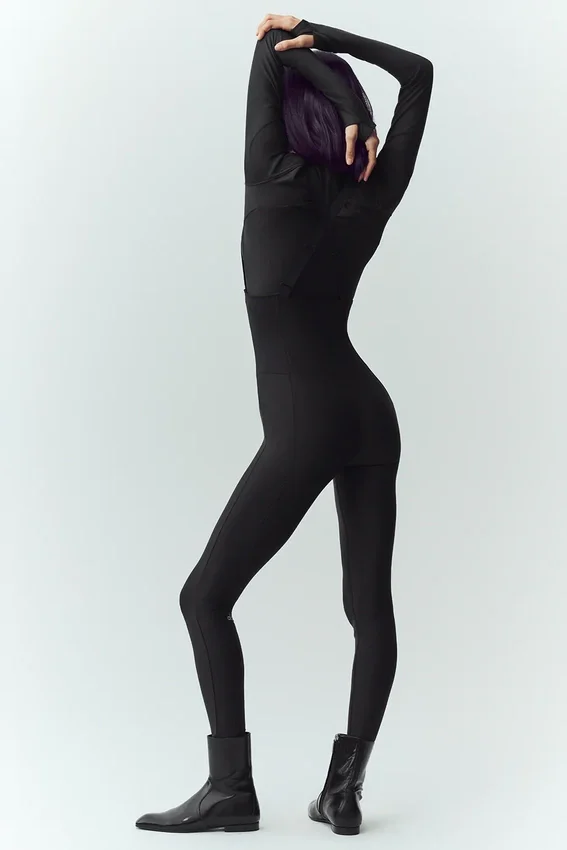 Airlift Winter Warm Ski Time Latzhose – Schwarz
