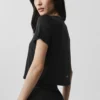 All Day Kurzarmshirt (kurz geschnitten) – Schwarz