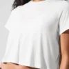 All Day Kurzarmshirt (kurz geschnitten) – Weiß