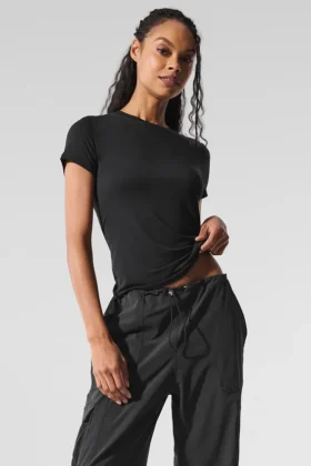 All Day Kurzarmshirt – Schwarz