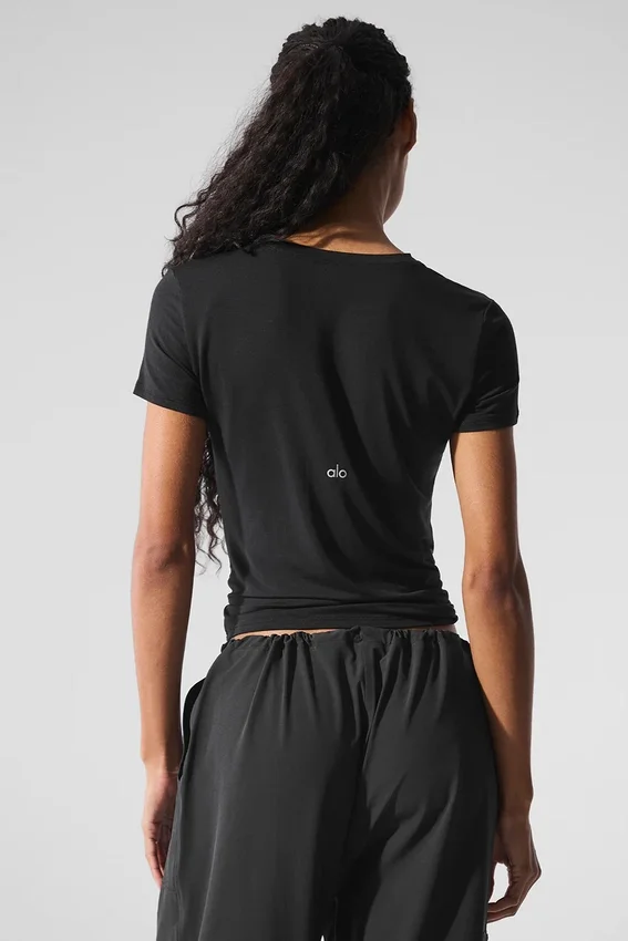 All Day Kurzarmshirt – Schwarz