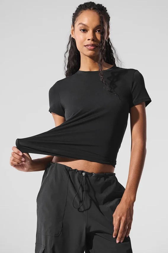 All Day Kurzarmshirt – Schwarz