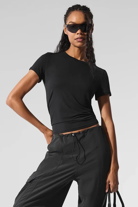 All Day Kurzarmshirt – Schwarz
