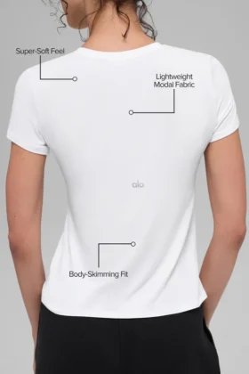All Day Kurzarmshirt – Weiß