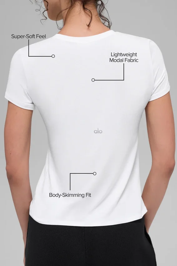 All Day Kurzarmshirt – Weiß