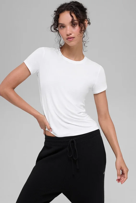 All Day Kurzarmshirt – Weiß