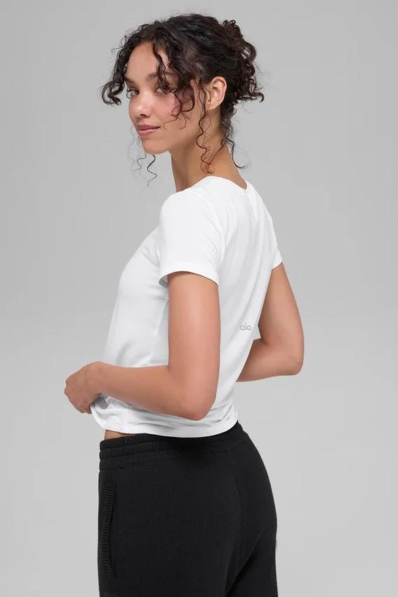 All Day Kurzarmshirt – Weiß