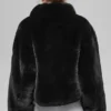 Allure-Jacke aus Kunstfell – Schwarz