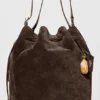 Alo Balance Bucket – Espresso-Wildleder