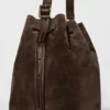 Alo Balance Bucket – Espresso-Wildleder