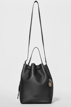 Alo Balance Bucket – Schwarzes Leder