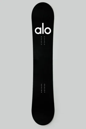 Alo Glacier Snowboard – Schwarz/Schwarz