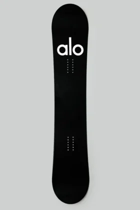 Alo Glacier Snowboard – Schwarz/Weiß