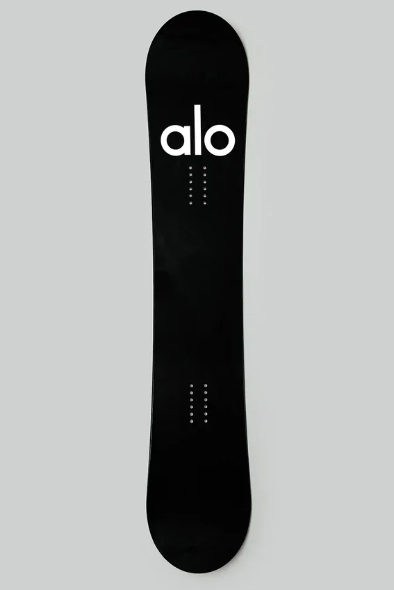 Alo Glacier Snowboard – Schwarz/Weiß