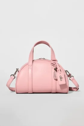 Alo Mini Odyssey – Leder in Vintage-Rosa