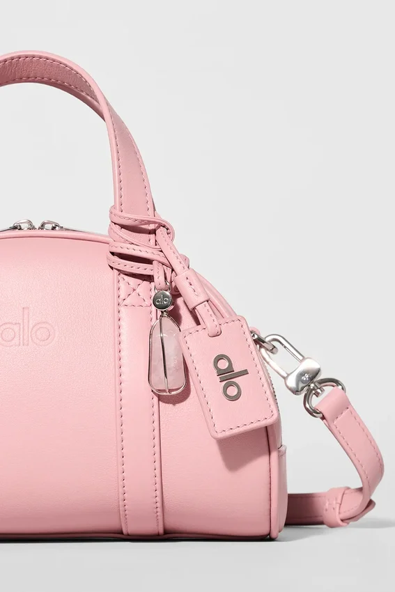 Alo Mini Odyssey – Leder in Vintage-Rosa