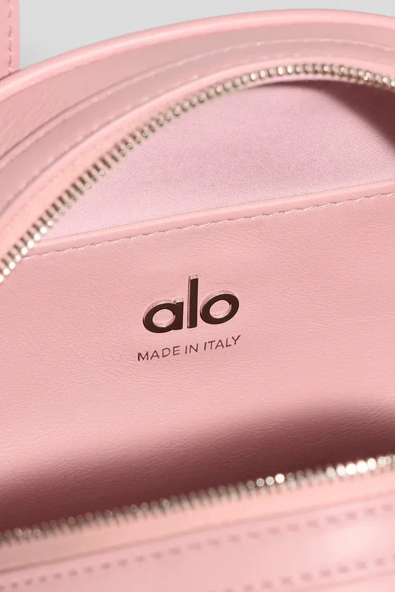 Alo Mini Odyssey – Leder in Vintage-Rosa