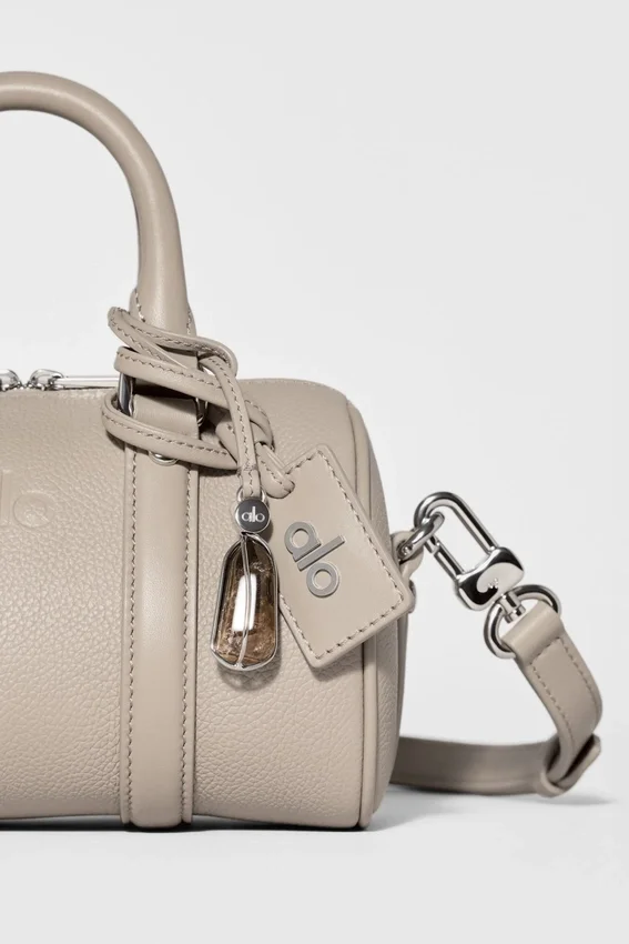 Alo Mini Voyage – Leder in Kieselgrau