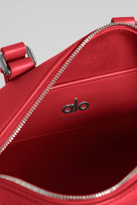 Alo Mini Voyage – leuchtend rotes Leder