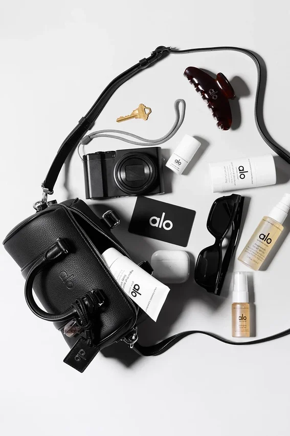 Alo Mini Voyage – Schwarzes Leder