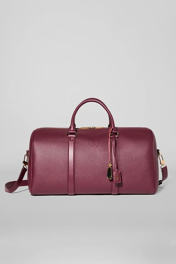 Alo Reisetasche – Bordeaux-Leder