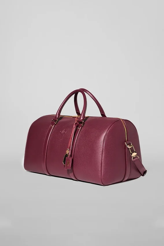 Alo Reisetasche – Bordeaux-Leder