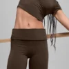 Alo Softsculpt 7/8 Foldover Flare Legging – Espresso