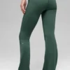 Alo Softsculpt 7/8-Foldover-Flare-Leggings – Clover Green