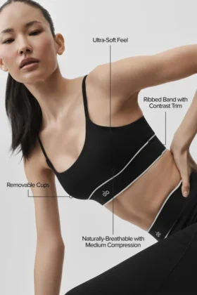 Alo Softsculpt „Amp It Up“-BH – Schwarz