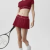 Alo Softsculpt Amp It up Kurzarm-BH – Summer Romance Red