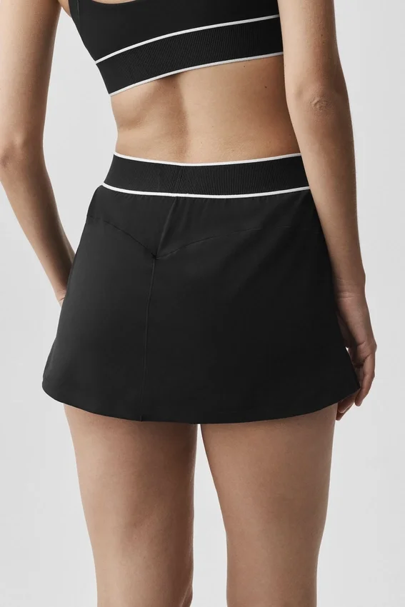 Alo Softsculpt „Amp It Up“ Tennisrock – Schwarz