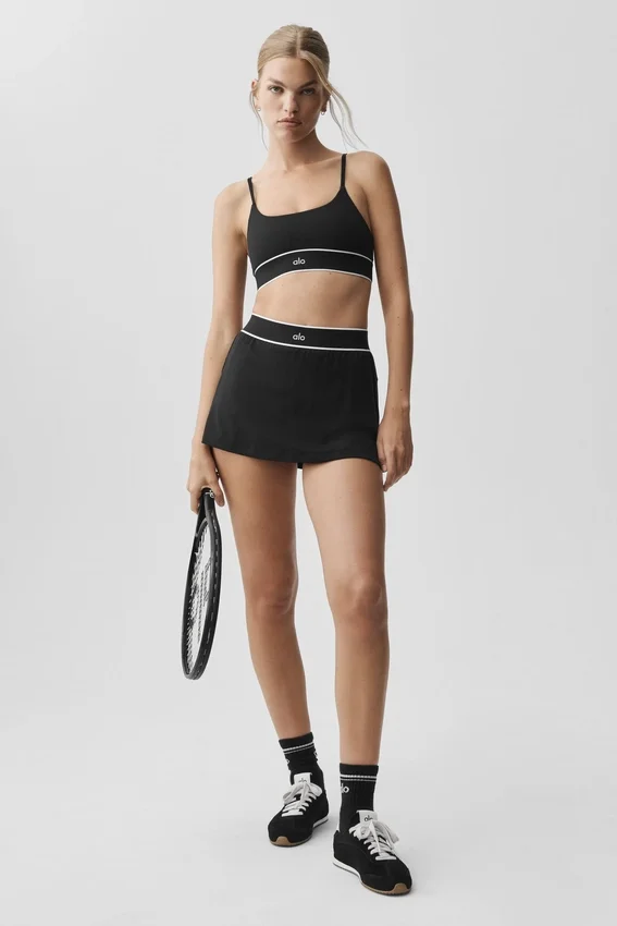 Alo Softsculpt „Amp It Up“ Tennisrock – Schwarz