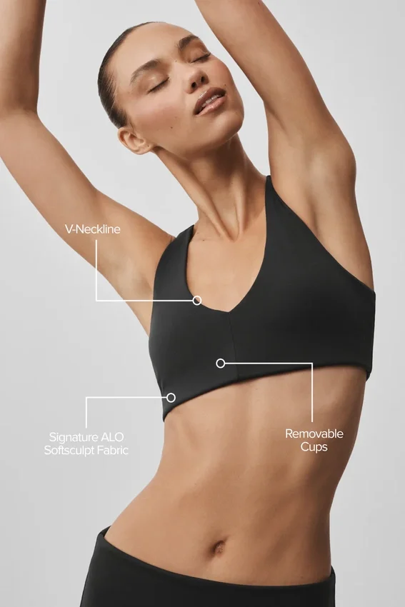 Alo Softsculpt Base-BH – Schwarz