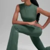 Alo Softsculpt Capped Out Kurzarmshirt – Clover Green