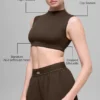 Alo Softsculpt Capped Out Kurzarmshirt – Espresso
